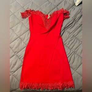 Boutique Luxxel red dress. Marked as large but fits like XS/S.